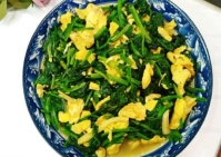 D:\2023玉振路资料\食谱图集\菠菜炒鸡蛋.jpg菠菜炒鸡蛋